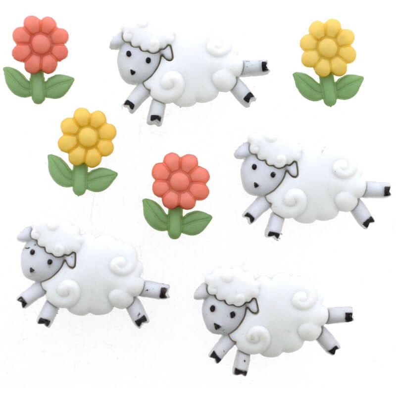 Botones Counting Sheep - Dress It Up