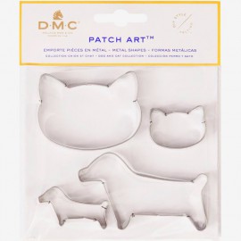 Moldes de metal Perro y Gato - Patch Art - DMC