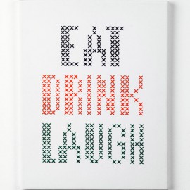 Kit de Bordado - Eat Drink & Laugh  - Anchor