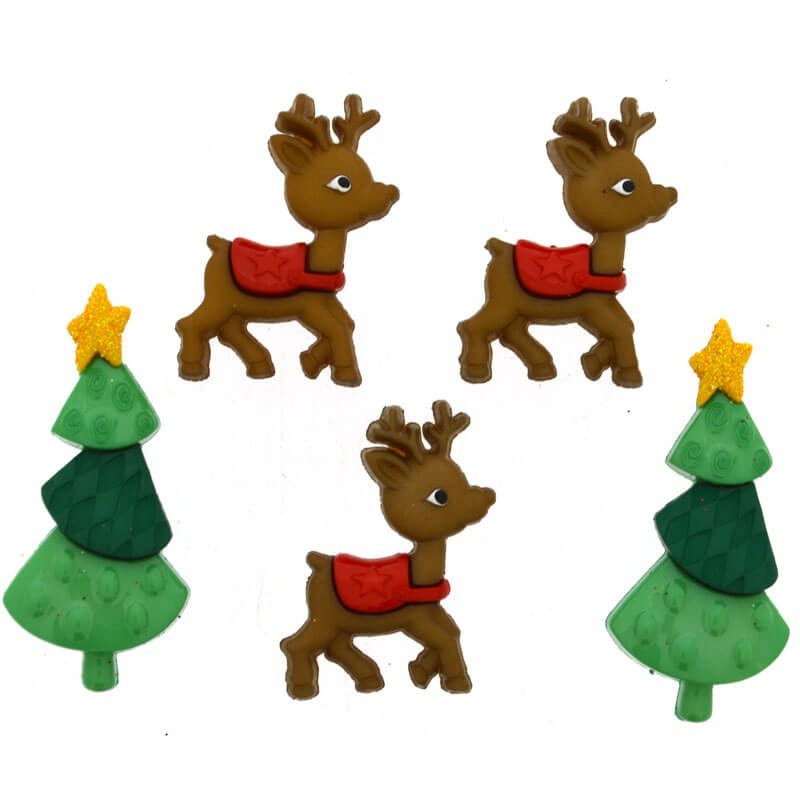 Botones Reindeer Games - Dress It Up