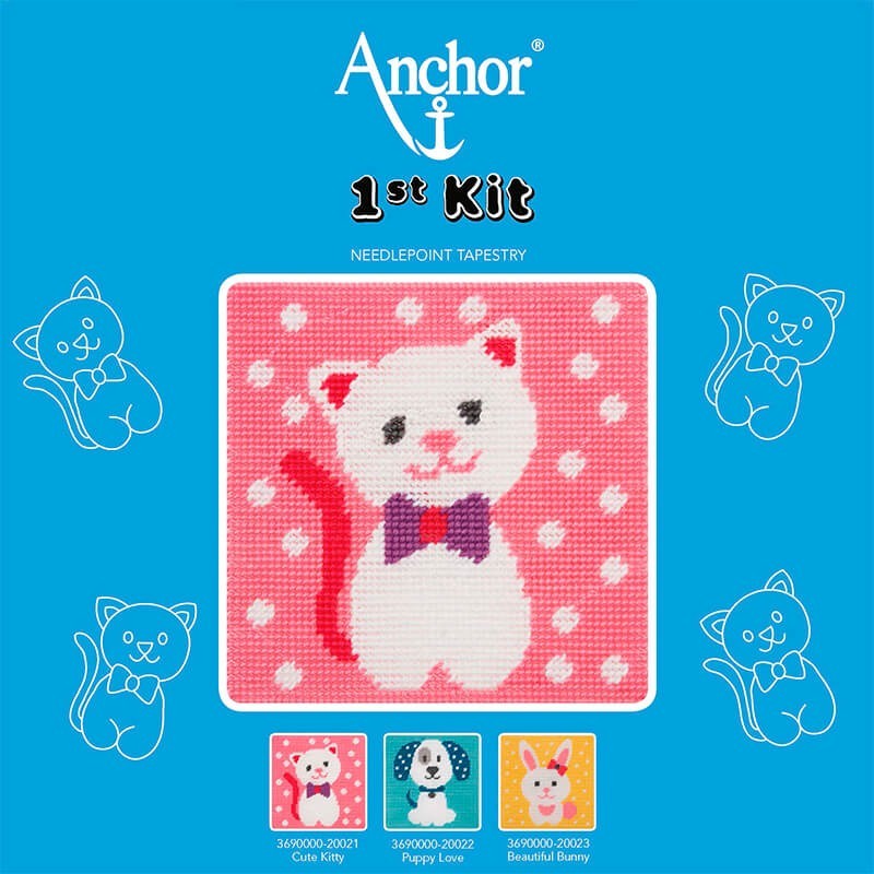 Anchor 1st Kit de Tapiceria - Cute Kitty