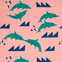 Jersey Stoff – Dolphin Pink...